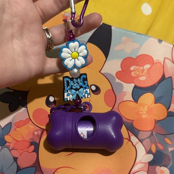 Hand beaded doggy potty bags with case! - Picture 2 of 2